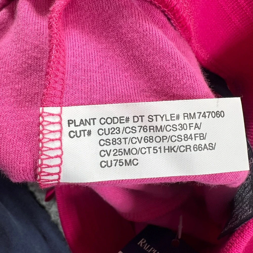 Ralph Lauren Tracksuit Girls 18M Pink Velour Zip Hoodie and Pants Set Vintage